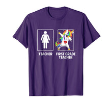 Ladda upp bild till gallerivisning, Funny shirts V-neck Tank top Hoodie sweatshirt usa uk au ca gifts for First Grade Teacher Unicorn Dabbing Funny T Shirt Gifts Dab 596962
