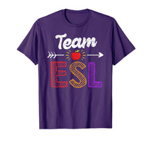 Ladda upp bild till gallerivisning, Team Esl Teacher Student Tshirt Funny Back To School Gift 1042460
