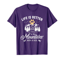 Ladda upp bild till gallerivisning, Funny shirts V-neck Tank top Hoodie sweatshirt usa uk au ca gifts for Life Is Better In The Mountains With A Dog Camping Life 4173385

