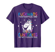 Ladda upp bild till gallerivisning, Funny shirts V-neck Tank top Hoodie sweatshirt usa uk au ca gifts for Fuckwads Twatwaffles And Cuntcakes Are Not Tolerated Here 3201951
