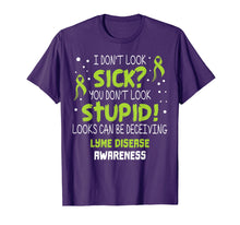 Ladda upp bild till gallerivisning, Funny shirts V-neck Tank top Hoodie sweatshirt usa uk au ca gifts for Lyme Disease Awareness Ribbon T Shirts 2089170
