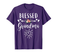 Ladda upp bild till gallerivisning, Funny shirts V-neck Tank top Hoodie sweatshirt usa uk au ca gifts for Blessed Grandma T-Shirt with floral, heart Mother's Day Gift 1363220
