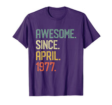 Ladda upp bild till gallerivisning, Funny shirts V-neck Tank top Hoodie sweatshirt usa uk au ca gifts for Born in April 1977 T-shirt Vintage 42nd Birthday Him Her 1824632
