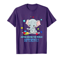 Ladda upp bild till gallerivisning, Funny shirts V-neck Tank top Hoodie sweatshirt usa uk au ca gifts for Autism Elephant T-Shirt Autism Seeing The World Differently 1228175

