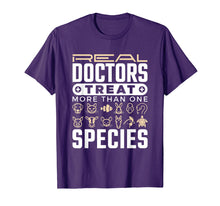 Ladda upp bild till gallerivisning, Funny shirts V-neck Tank top Hoodie sweatshirt usa uk au ca gifts for Real Doctors Treat More Than One Species Veterinarian Shirt 1155547
