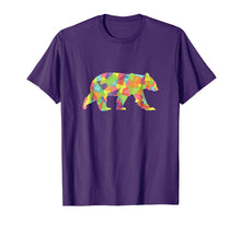 Ladda upp bild till gallerivisning, Funny shirts V-neck Tank top Hoodie sweatshirt usa uk au ca gifts for Fractal Geometric Bear T-Shirt - Pastel Crystal Tee 2038043
