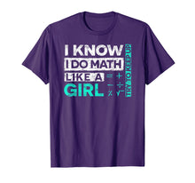 Ladda upp bild till gallerivisning, Funny shirts V-neck Tank top Hoodie sweatshirt usa uk au ca gifts for Math Shirts: I Know I Do Math Like A Girl Try To Keep Up 2140895
