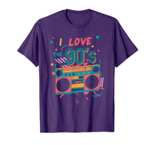 Ladda upp bild till gallerivisning, Funny shirts V-neck Tank top Hoodie sweatshirt usa uk au ca gifts for Retro I Love the 90s Boombox Playing Music Tshirt 956367
