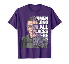 Ladda upp bild till gallerivisning, Funny shirts V-neck Tank top Hoodie sweatshirt usa uk au ca gifts for Notorious RBG Women Belong In All Places T-Shirt 1382532
