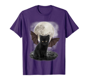Funny shirts V-neck Tank top Hoodie sweatshirt usa uk au ca gifts for Gothic Bat Cat Shirt Vampire Funny Gifts Cats Lover T-Shirt 1859360