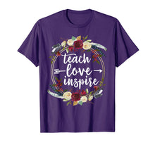 Ladda upp bild till gallerivisning, Teach Love Inspire Teacher Teaching Appreciation Day T-Shirt 86148
