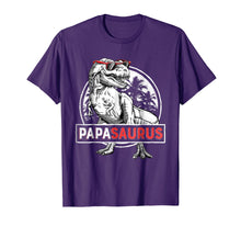 Ladda upp bild till gallerivisning, Papasaurus T Shirt T Rex Papa Saurus Dinosaur Men Dad Daddy
