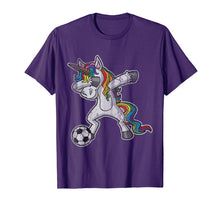 Ladda upp bild till gallerivisning, Dabbing Unicorn T Shirt Girls Soccer Gifts
