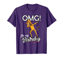 Ladda upp bild till gallerivisning, Funny shirts V-neck Tank top Hoodie sweatshirt usa uk au ca gifts for OMG It's My Birthday Dabbing Giraffe Dab Dance T-Shirt 2032324
