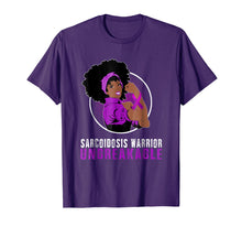 Ladda upp bild till gallerivisning, Funny shirts V-neck Tank top Hoodie sweatshirt usa uk au ca gifts for Black Girl Unbreakable SARCOIDOSIS Warrior t shirt 968137
