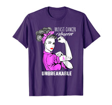 Ladda upp bild till gallerivisning, Funny shirts V-neck Tank top Hoodie sweatshirt usa uk au ca gifts for Breast Cancer Warrior Unbreakable T-Shirt Awareness Gift 2659052
