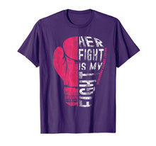 Ladda upp bild till gallerivisning, Her Fight Is My Fight Shirt Pink Boxing Glove Shirt 408448

