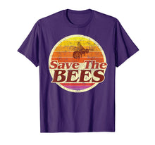 Ladda upp bild till gallerivisning, Save The Bees Tshirt Women Men Vintage Retro Distressed Gift 561582
