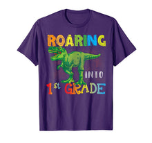 Ladda upp bild till gallerivisning, Roaring Into 1st Grade T-Rex Dinosaur Back to School Shirt. 1289655

