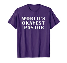Ladda upp bild till gallerivisning, Mens Worlds Okayest Pastor T-Shirt 270555

