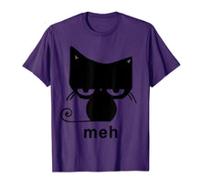 Ladda upp bild till gallerivisning, Meh Black Cat Funny Gift For Cat Lovers Men Women T-Shirt 95483
