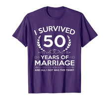 Ladda upp bild till gallerivisning, 50th Wedding Anniversary Gifts Couples Husband Wife 50 Years T-Shirt-439990

