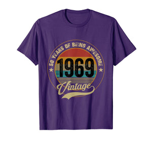 Awesome Since 1969 T-Shirt 50th Birthday Gifts 50 Year Old T-Shirt 104251