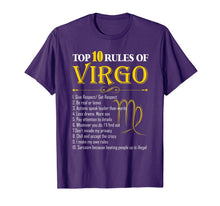 Ladda upp bild till gallerivisning, Top 10 Rules Of Virgo Zodiac Shirt August September Birthday T-Shirt 391246
