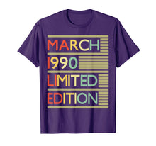 Ladda upp bild till gallerivisning, 30 Years Old Shirt 30th Birthday Gifts Women Men March 1990 T-Shirt-73700
