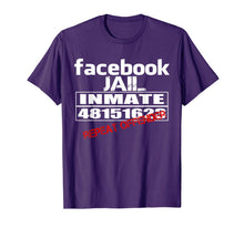 Ladda upp bild till gallerivisning, Funny Facebook Jail Inmate Repeat Offender Gag Gift T-Shirt 849618
