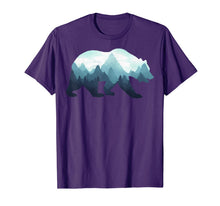 Ladda upp bild till gallerivisning, Bear Double Exposure Surreal Wildlife Animal T-Shirt 157137
