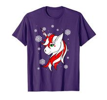 Ladda upp bild till gallerivisning, Funny shirts V-neck Tank top Hoodie sweatshirt usa uk au ca gifts for Christmas Unicorn Fun Girls Kids Snowflake Holiday Xmas T-Shirt 1053320
