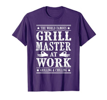 Ladda upp bild till gallerivisning, Grill Master Barbecue BBQ Smoker Grillin Dad Grandpa Gifts TShirt875697
