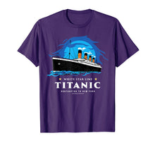 Ladda upp bild till gallerivisning, Kids Gift - RMS Titanic White Star line Maiden Voyage 1912 T-Shirt-2083314
