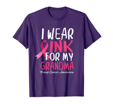 Ladda upp bild till gallerivisning, Breast Cancer Awareness I Wear Pink For My Grandma T-Shirt 206660
