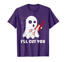 Ladda upp bild till gallerivisning, Halloween Boo Ghost Hairstylist Gift I'll Cut You Costume  T-Shirt 97194
