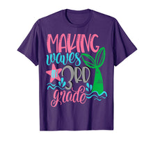 Ladda upp bild till gallerivisning, Mermaid Making Waves In 3rd Grade Girls Cute Kids Third T-Shirt 174153
