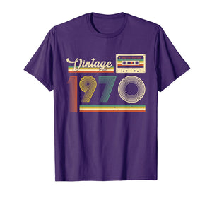 50th Birthday Gifts Cassette Vintage 1970 50 Years Old T-Shirt-160783