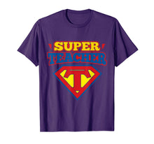Ladda upp bild till gallerivisning, Superteacher Superhero Funny Teacher Gift idea T-shirt T-Shirt 75544
