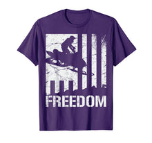 Ladda upp bild till gallerivisning, Snowmobile T Shirt Snowmobiling Freedom Flag-365744
