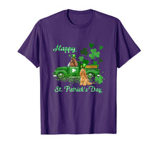 Ladda upp bild till gallerivisning, Cocker Spaniel Riding Green Truck St Patrick&#39;s Day Gifts T-Shirt-1276226
