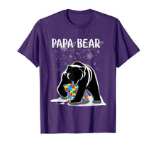 Ladda upp bild till gallerivisning, Papa Bear Autism Awareness Gift For Dad With Son Or Daughter TShirt299155
