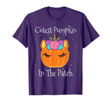Ladda upp bild till gallerivisning, Halloween Unicorn Cutest Pumpkin In The Patch Girls Kids  T-Shirt 332763

