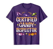 Ladda upp bild till gallerivisning, Certified Candy Inspector Shirt Funny Halloween Costume T-Shirt 301205

