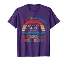 Ladda upp bild till gallerivisning, Level 10 Unlocked Awesome Since 2009 10th Birthday Gamer T-Shirt 82040
