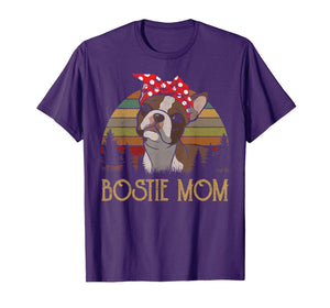 Bostie Mom Vintage Shirts Boston-Terrier Mama Grandma Gifts T-Shirt-5950824