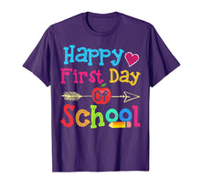 Ladda upp bild till gallerivisning, Happy First Day Of School Fun Tshirt Gifts Teacher &amp; Student 76871
