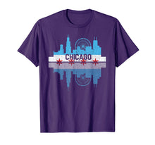 Ladda upp bild till gallerivisning, Chicago Skyline Shirt Silhouette IL City Flag Gift T-Shirt 143854
