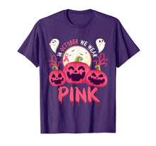 Ladda upp bild till gallerivisning, In October We Wear Pink Pumpkin Halloween Breast Cancer T-Shirt 242059
