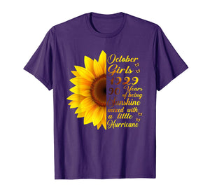 90th Birthday Gifts October 1929 Being Sunshine T-Shirt 631672